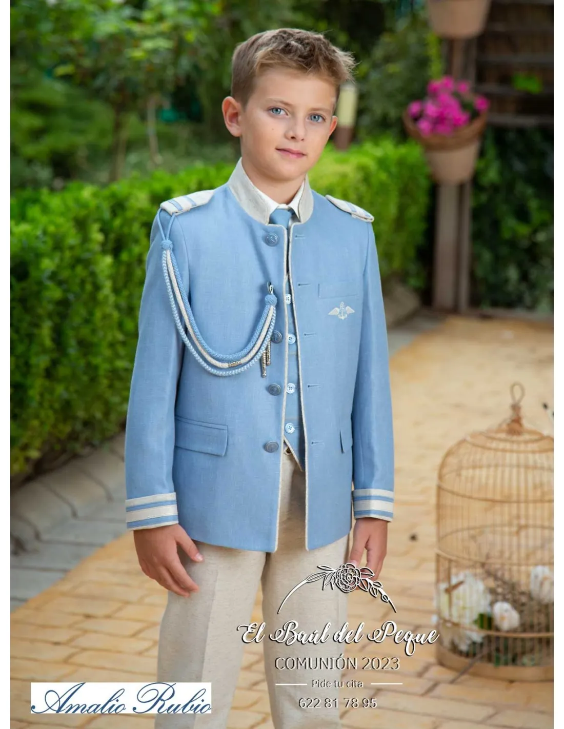 Almirante Comunión Niño Celeste Amalio Rubio Cuello Mao