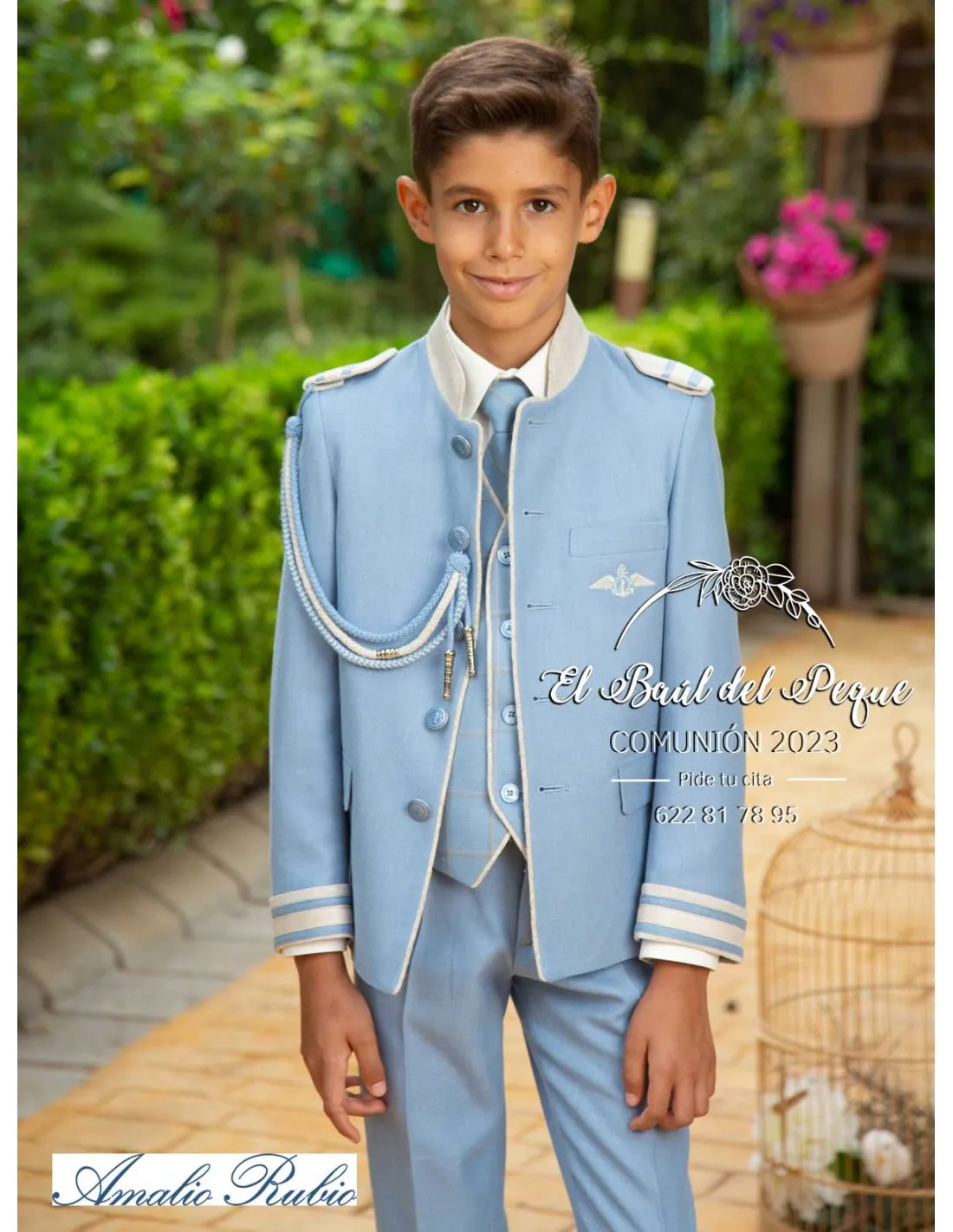 Almirante Comunión Niño Celeste Amalio Rubio Cuello Mao